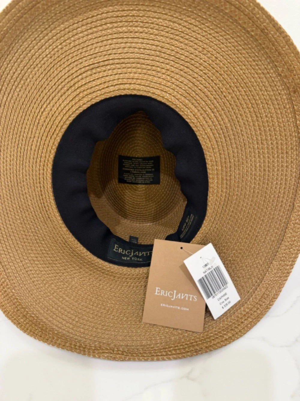 Eric Javits Daphne Fedora - NWT (One Size), Color Natural Black - Picture 4 of 4